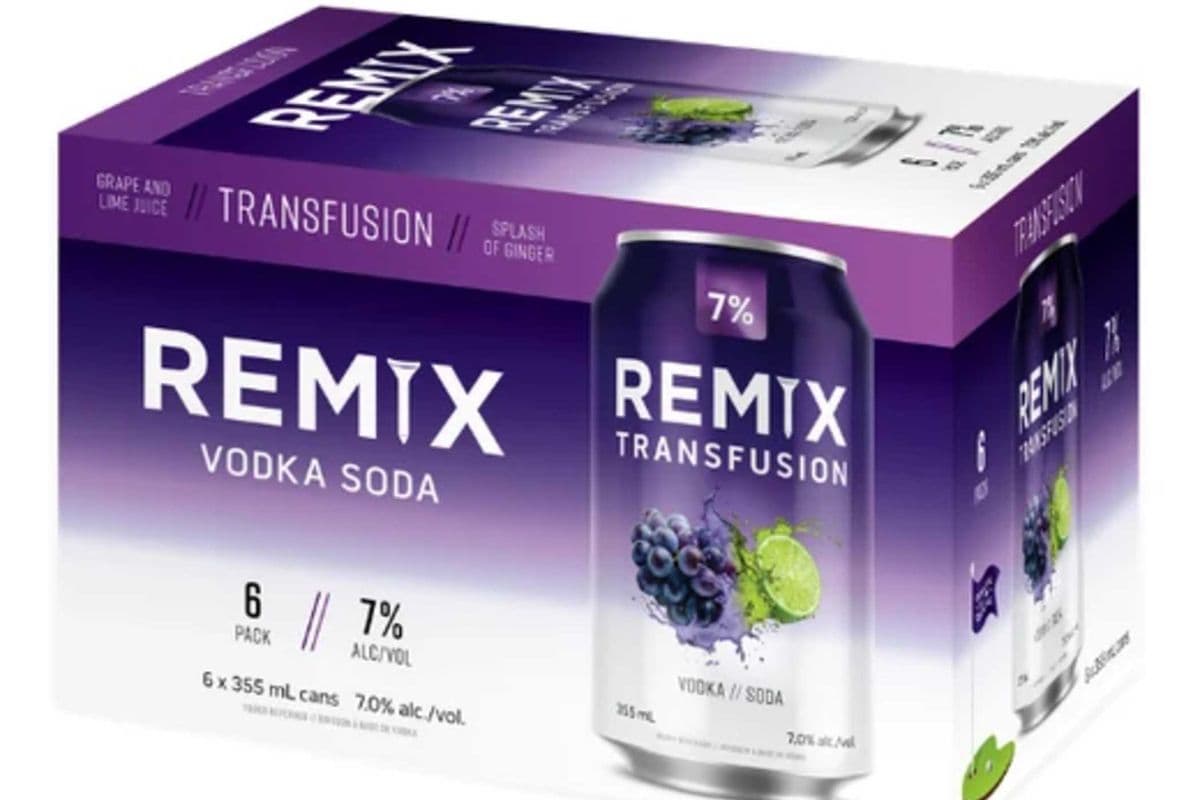 Remix Vodka Transfusion 6 Pack (6 x 355ml) (6 x 355ml)