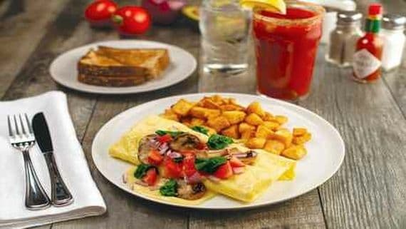 SPINACH & SWISS OMELETTE