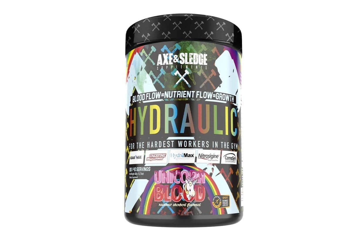 Axe and Sledge Hydraulic Unicorn Blood Rainbow Sherbet Powder Mix (400 g)