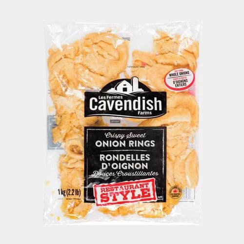 Restaurant Style Rondelles d'oignons croustillants (1Kg) / Restaurant Style Crispy Sweet Onion Rings (1Kg)