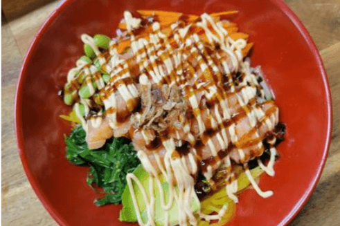 三文鱼生饭 / Salmon Sashimi Poke Bowl