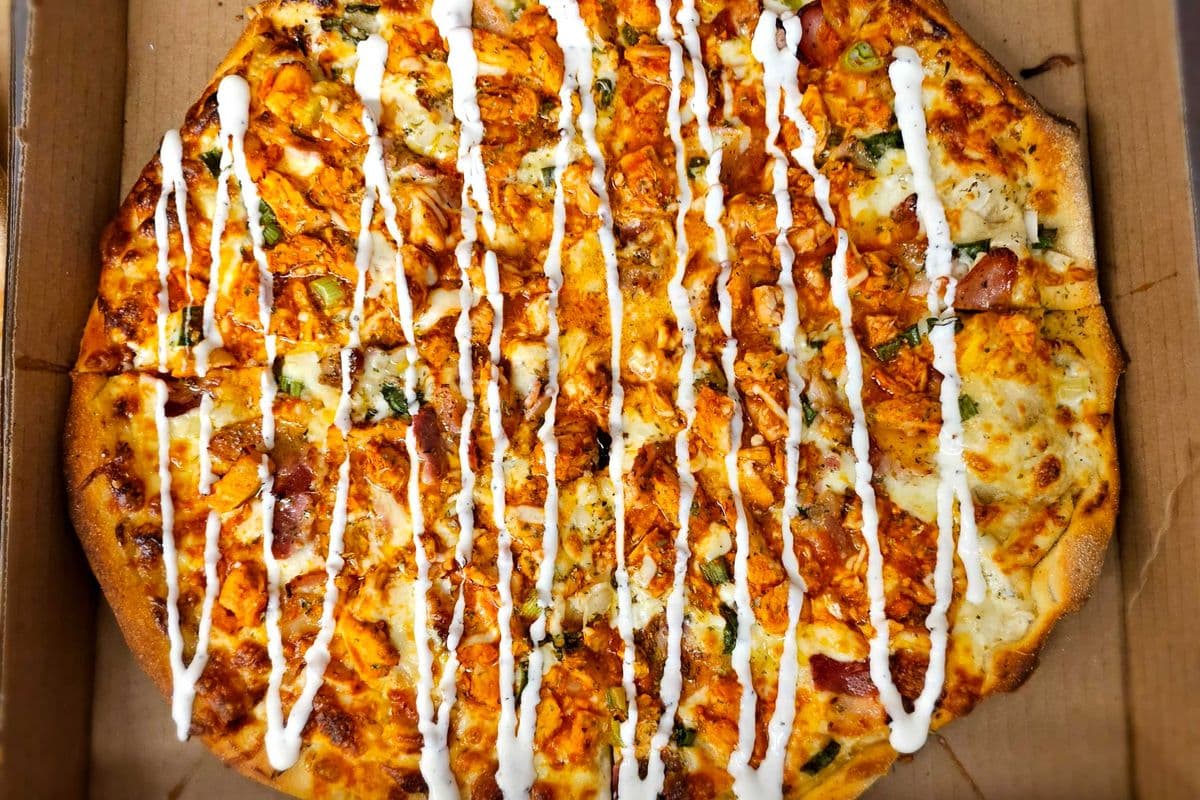 Buffalo Ranch Chicken Pizza