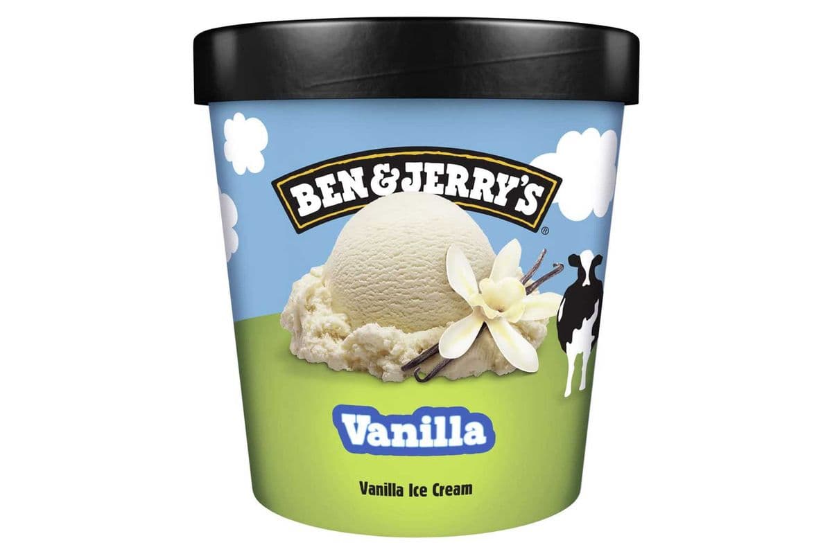 Ben & Jerry's Ice Cream, Vanilla (473 ml) (473ml)
