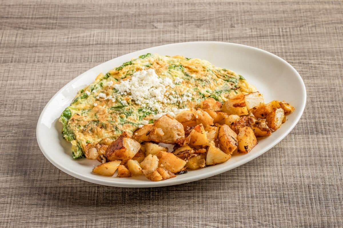 Spinach and Feta Omelette