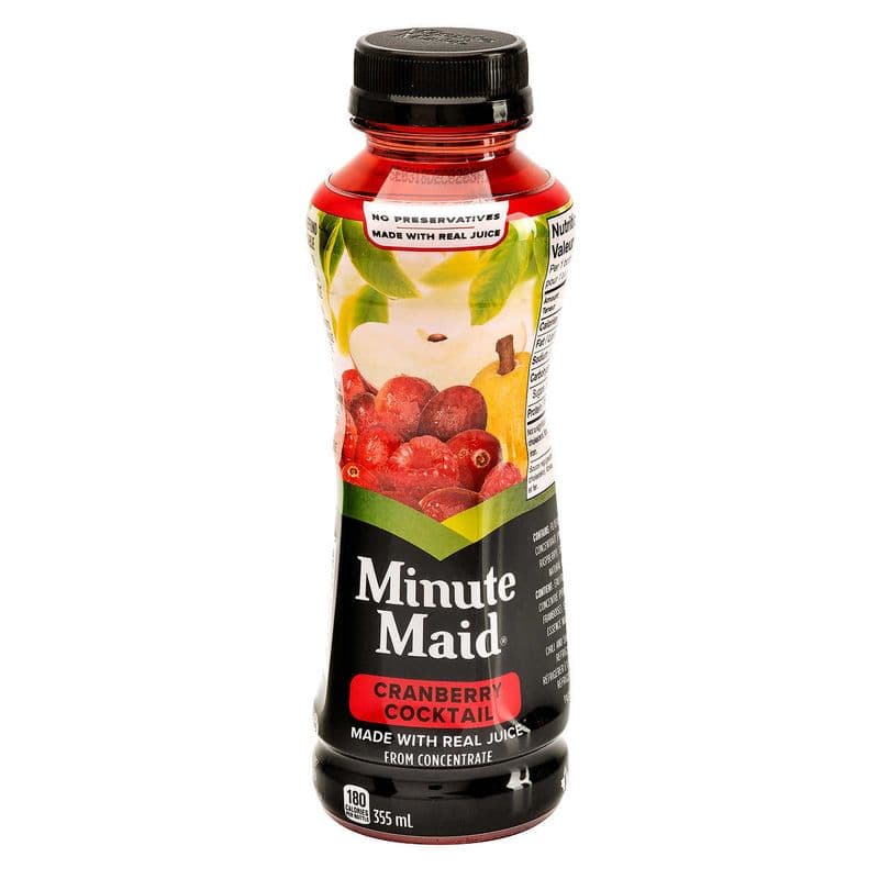 Minute Maid 100% Cranberry Juice (355 ml)
