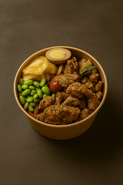 Taiwanese Style Salty Peppery Chicken Rice / w鹽酥雞飯