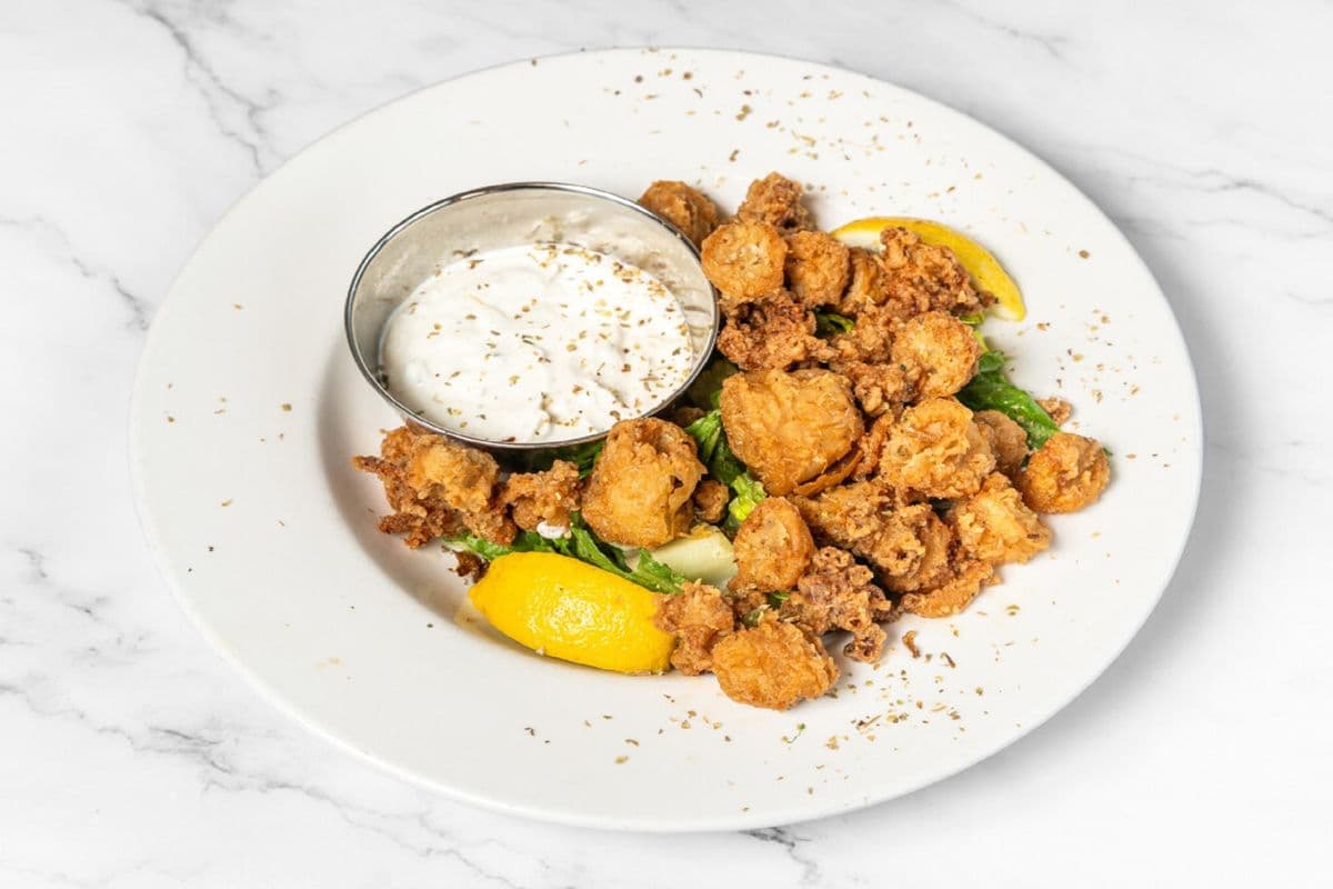 Calamari With Tzatziki