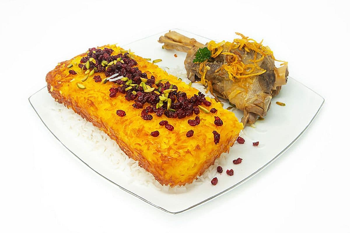 Tahchin With Lamb Shank