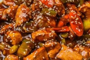 57. 매운치킨 정식铁板辣子鸡 Spicy Chicken Jungsik