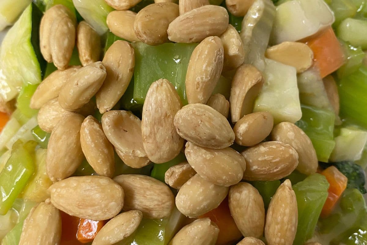 143. Diced Vegetables and Almonds