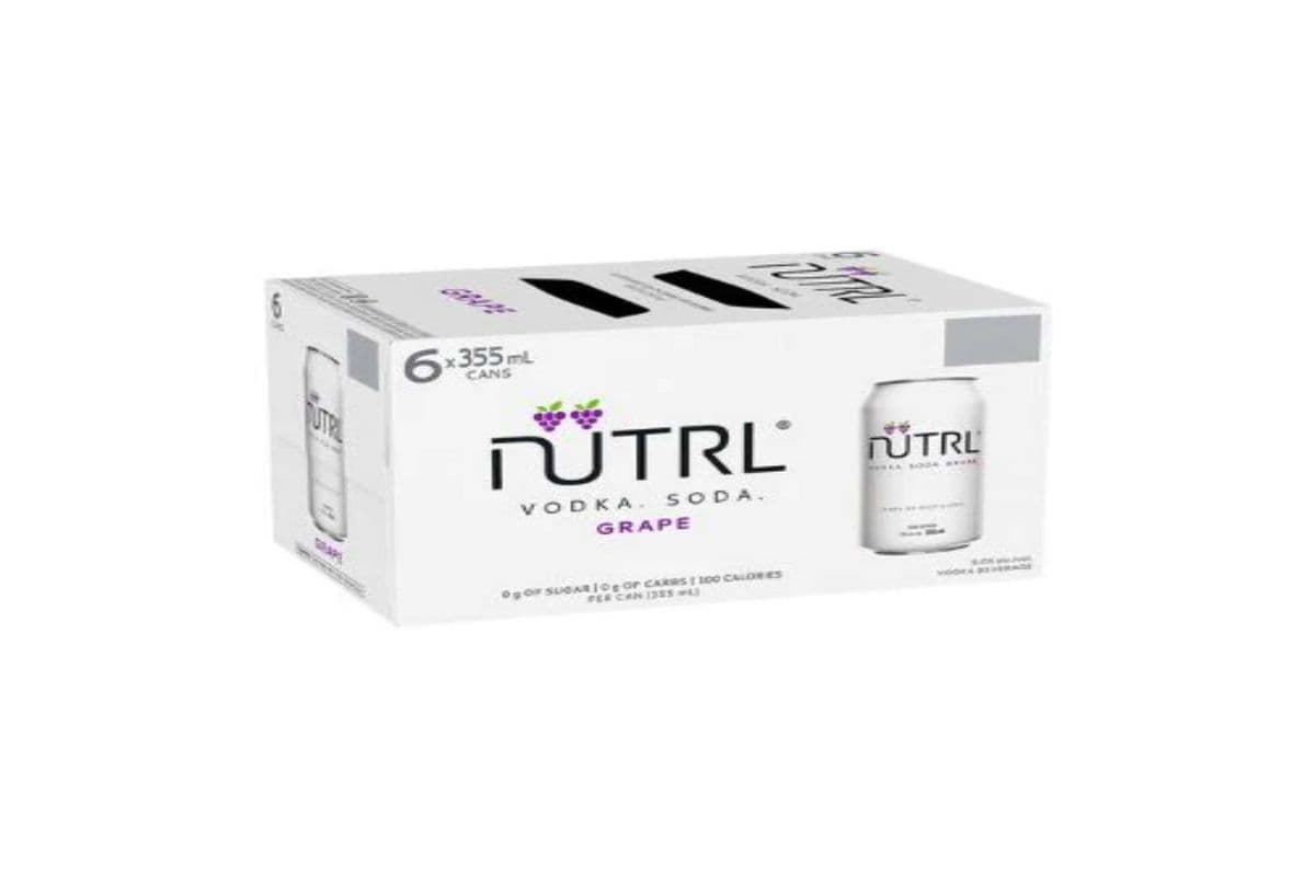 Nutrl Vodka Soda Grape (1 x 6 cans)