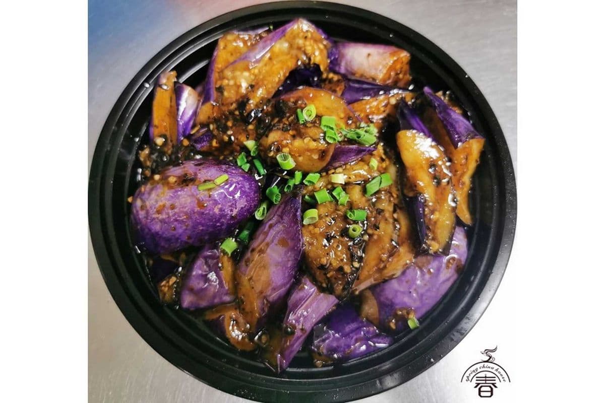 100. Eggplant with Black Bean Sauce