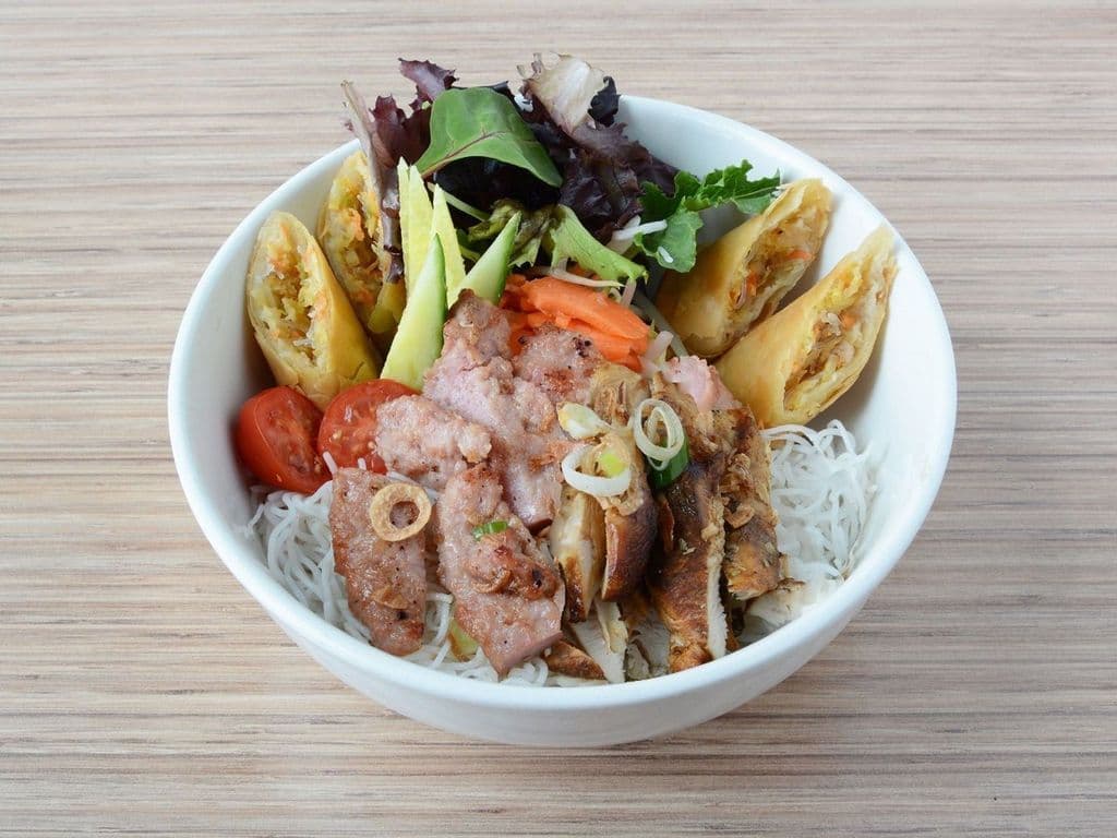 03. Chicken & Pork Patty Vermicelli Bowl