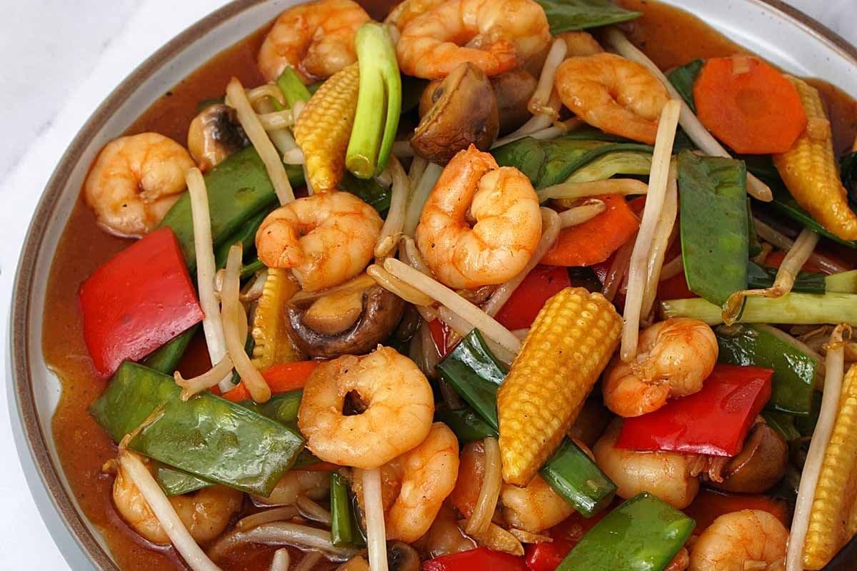 Curried Prawns Chop Suey