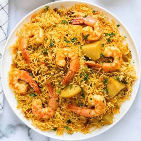 Shrimp Biryani - OO