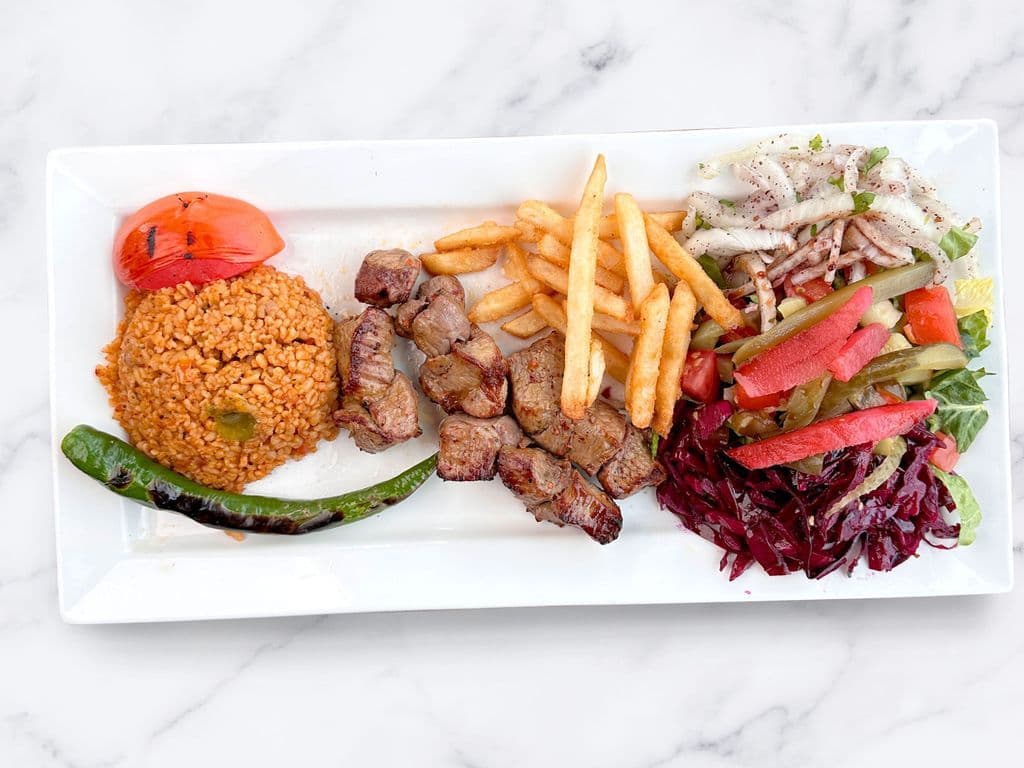 Lamb Shish Kebap Dinner (2 skewers)