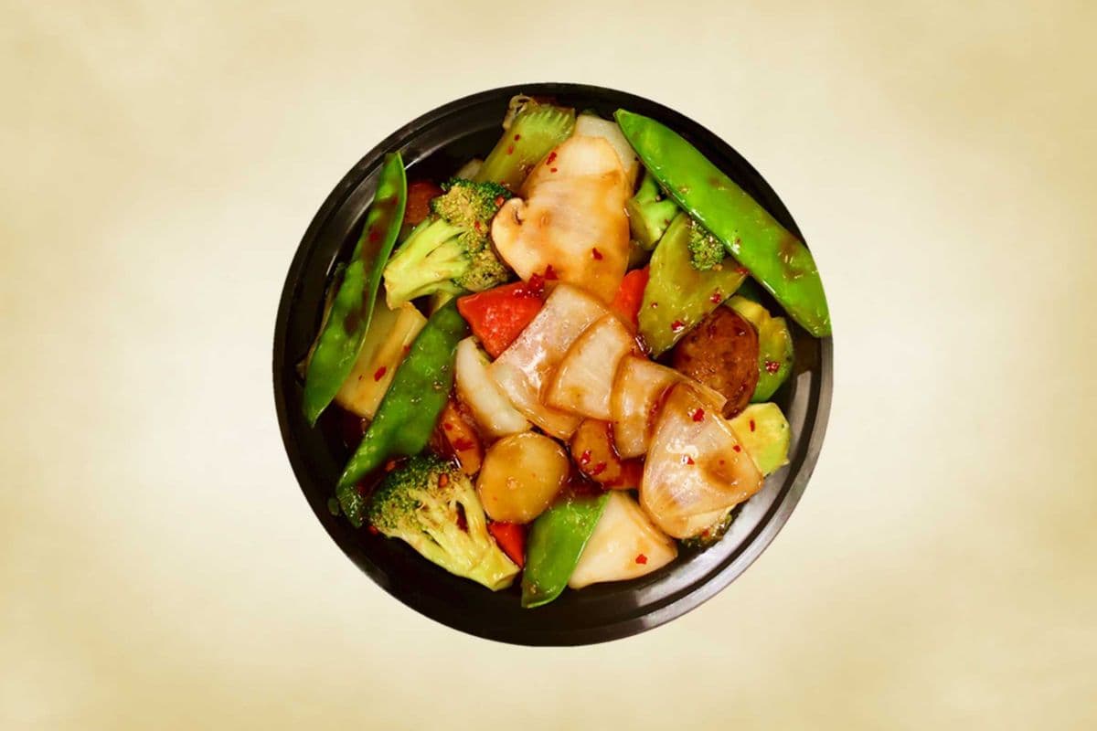 D4. Mixed Vegetables with Garlic Sauce