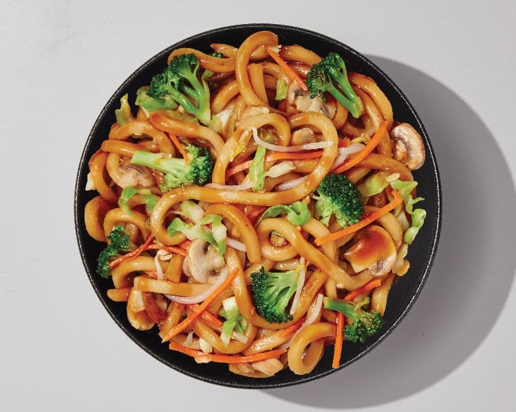 Vegetarian Teppanyaki with Noodles