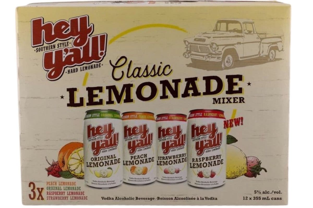 HEY Y'ALL LEMONADE MIXER PACK (12 x 355ML)