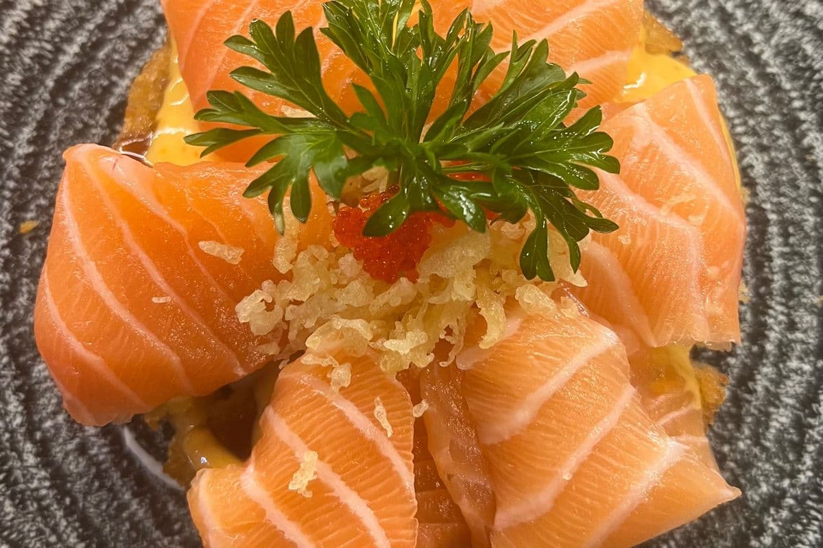 24. Salmon Sushi Pizza