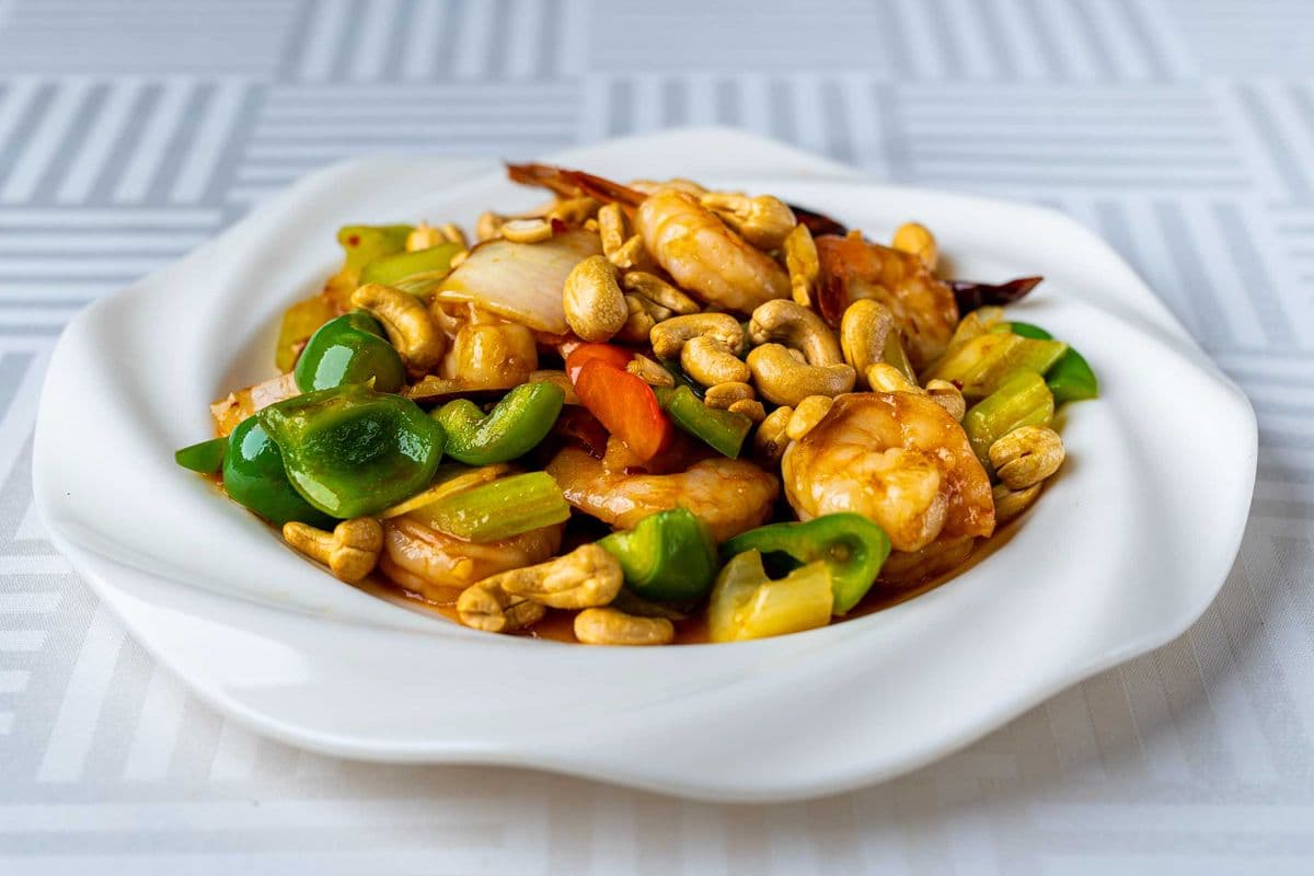 524-Crevettes sautées à la sauce Gong Bao 宮保蝦球