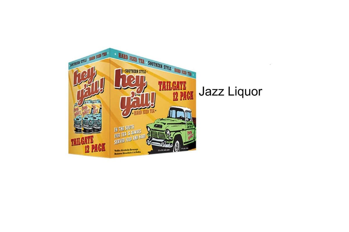 HEY Y'ALL TAILGATE HARD ICED TEA 12 CANS (1 x 12 CANS )