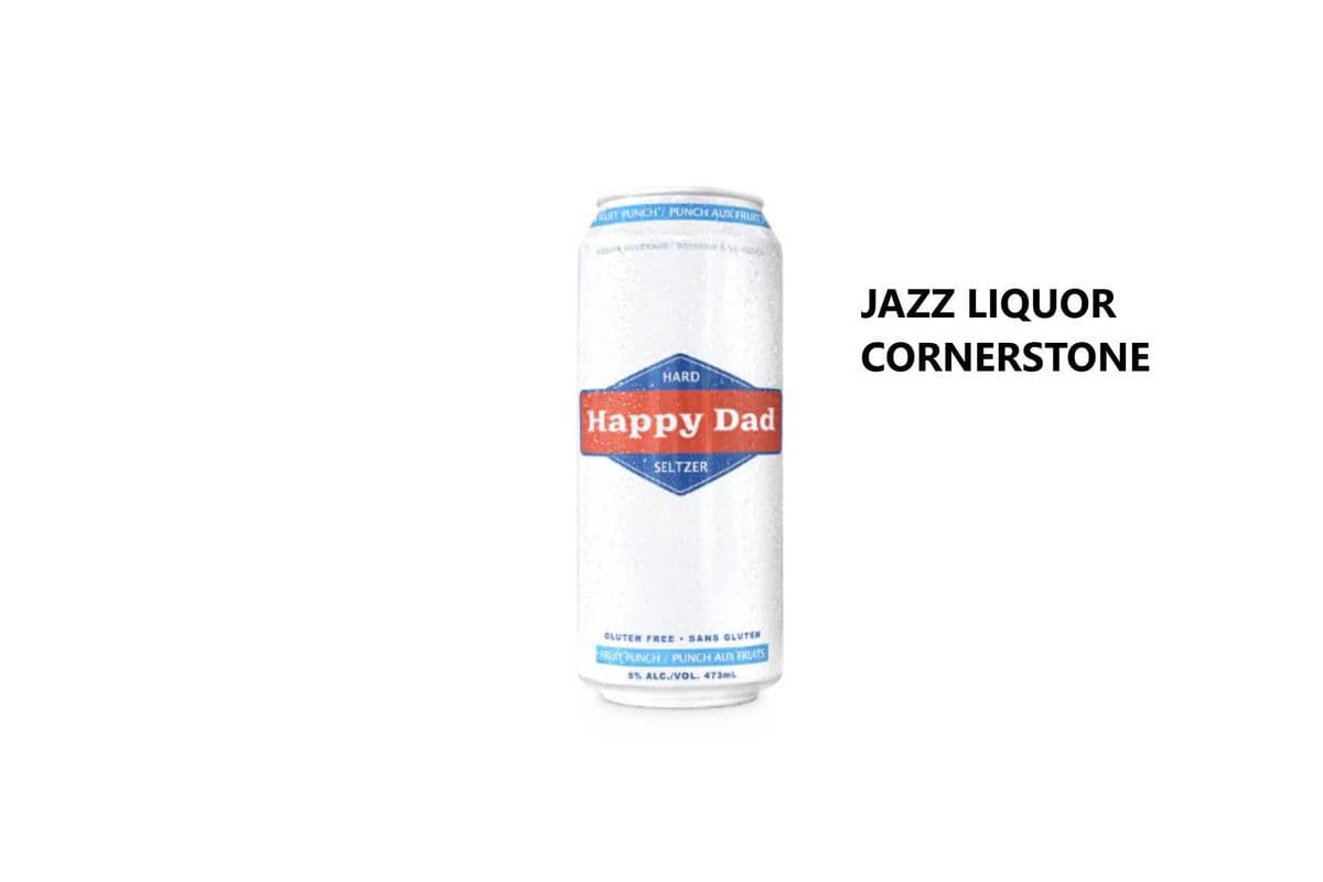 HAPPY DAD HARD SELTZER FRUIT PUNCH 473ML (1 x 1x473ML)