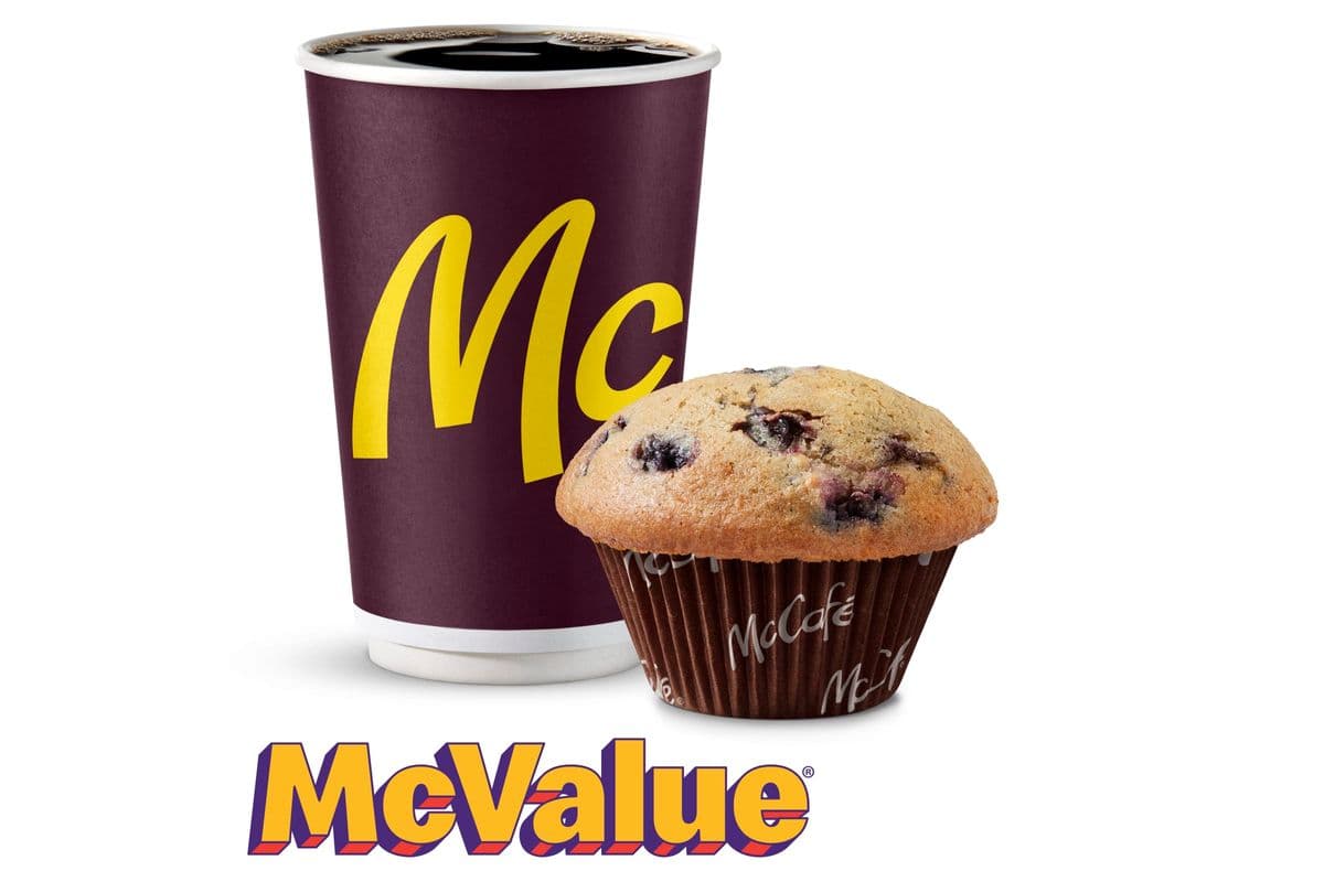 Muffin & Coffee Pairing [360-440 Cals]