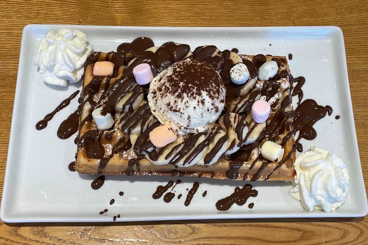 Chocolate Banana Waffle