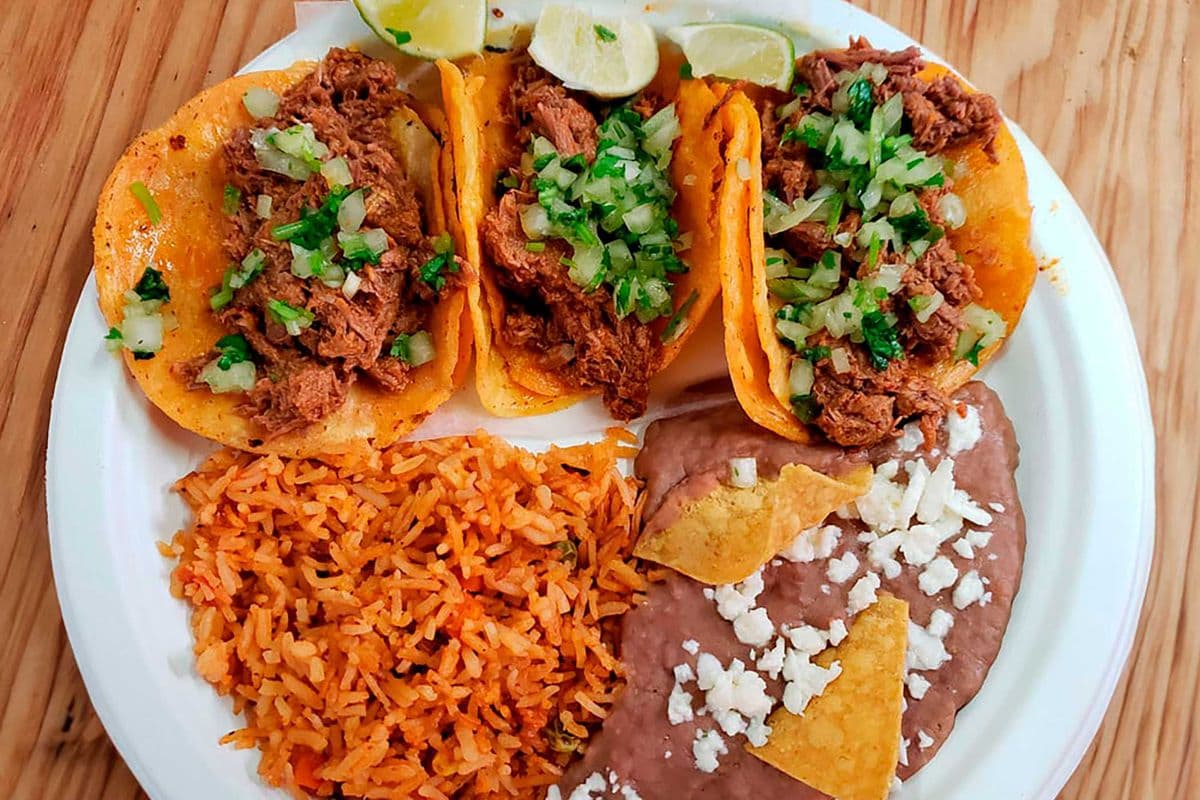 * Lamb Birria Taco Plate