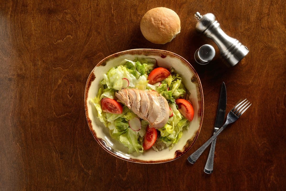 Entrée de salade du chef