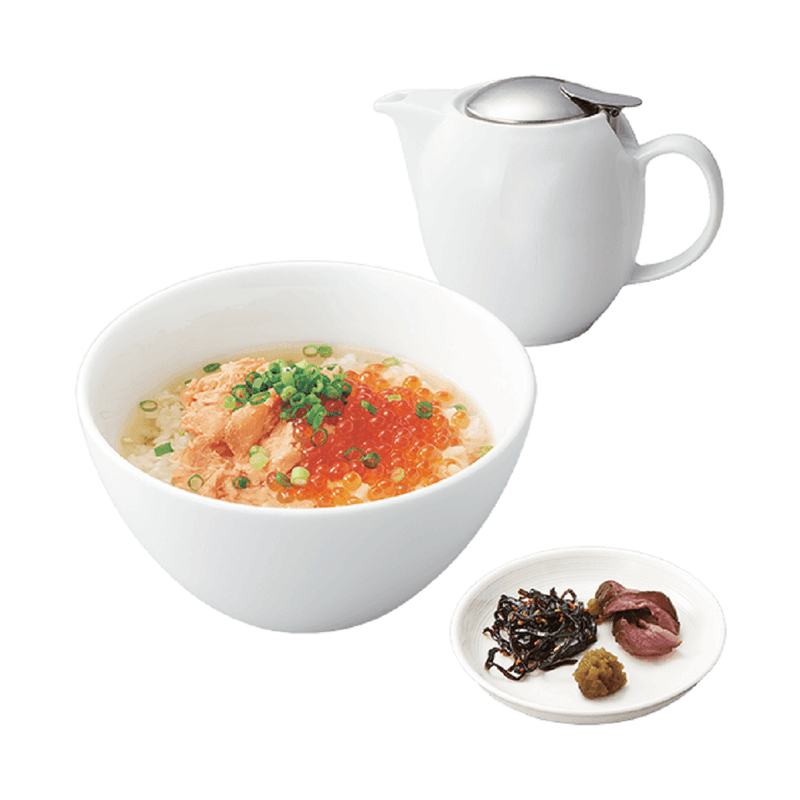 Ikura (Salmon Roe) & Salmon Dashi Chazuke