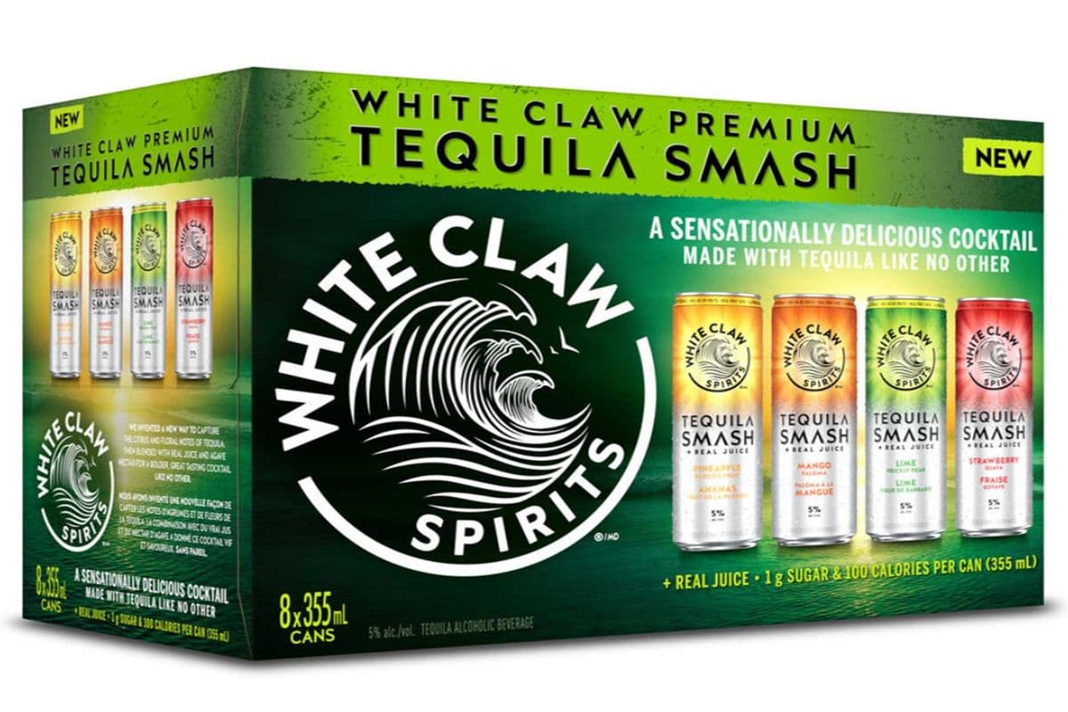 WHITE CLAW PREMIUM TEQUILA SMASH MIX PACK 8 CANS (NEW ITEM) (8 x 355 ML)