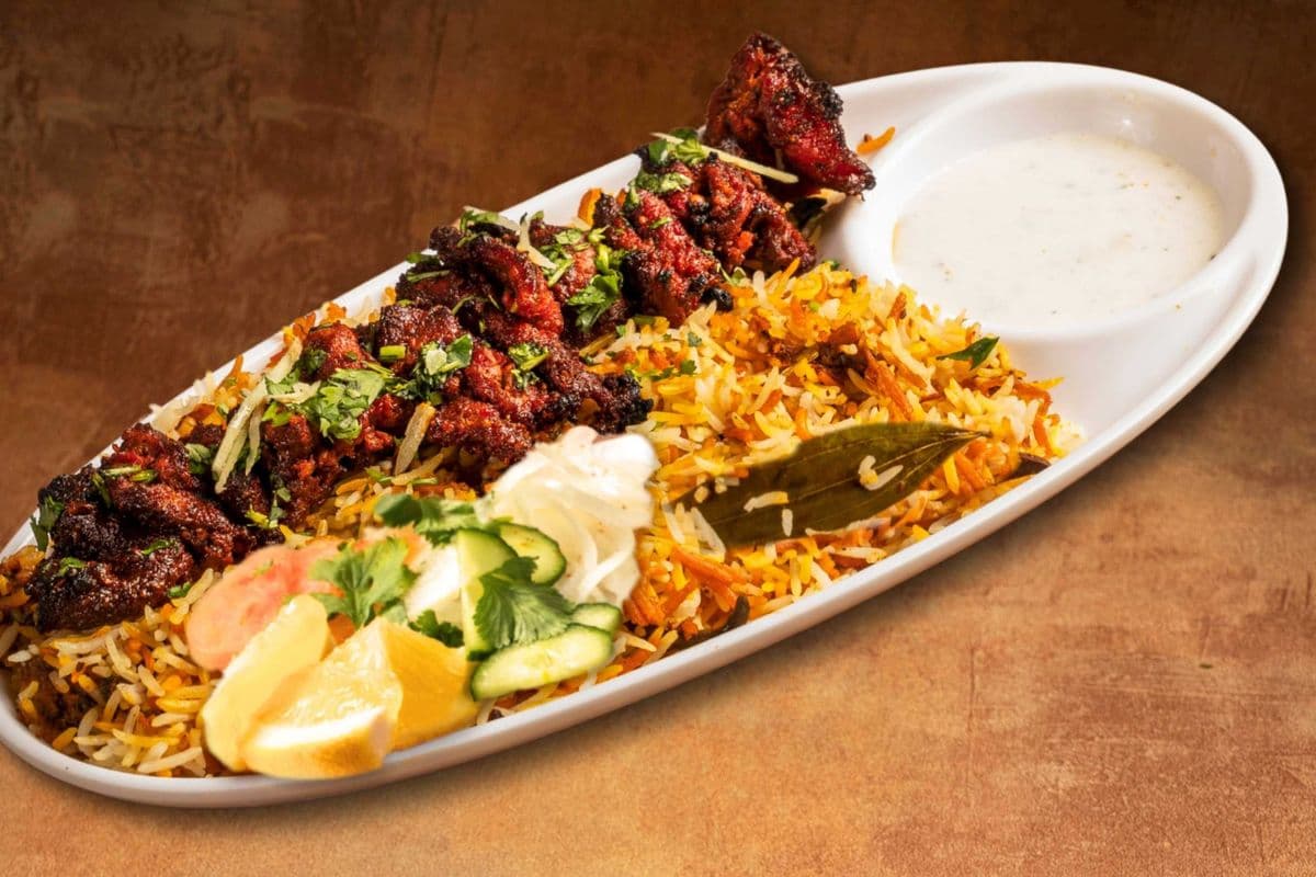 Beef Bihari Kabab Rice Platter