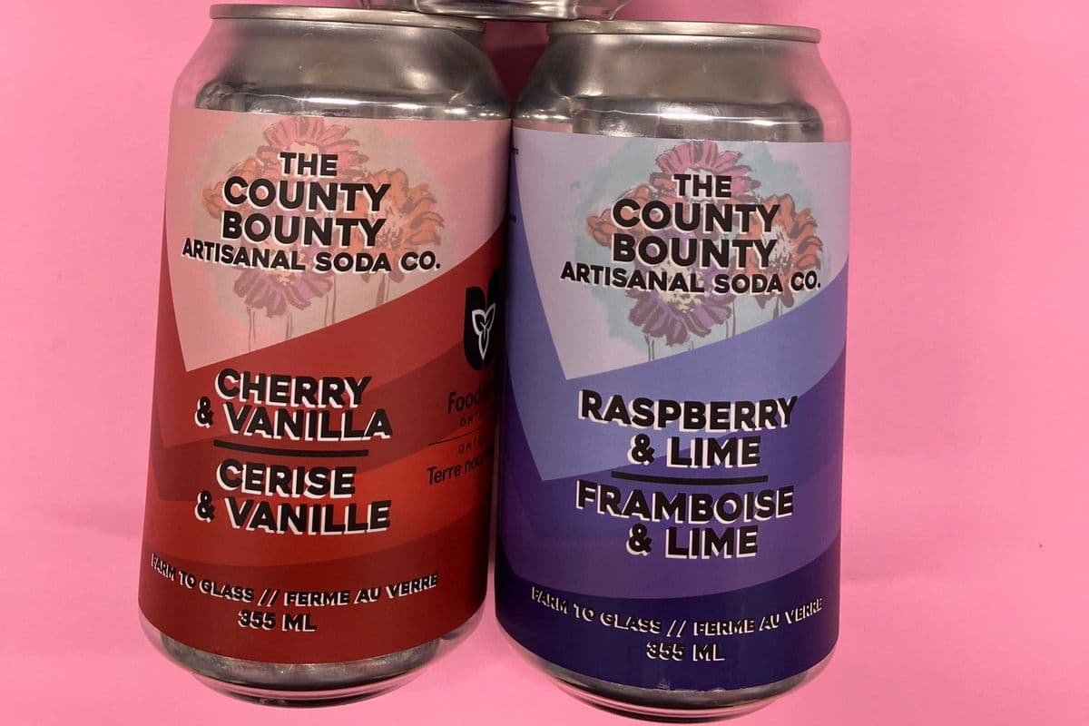 The County Bounty Soda Pop: Raspberry & Lime (355ml)