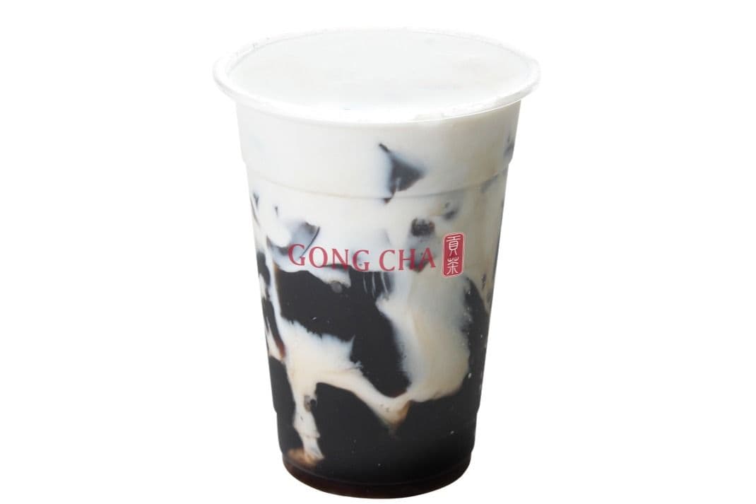 Fresh Milk with Grass Jelly