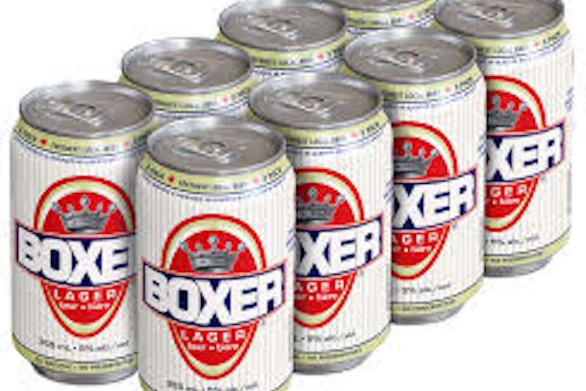 BOXER LAGER 8 CANS (8 x 355ML)