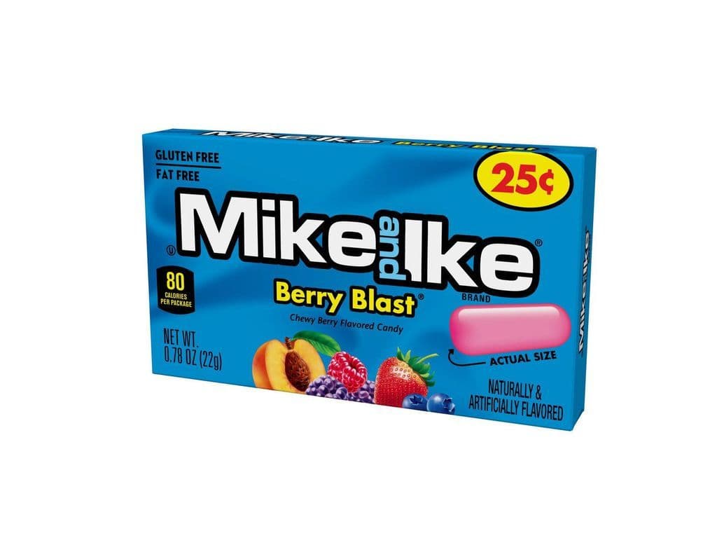 Mike and Ike Berry Blast 22g Fruit Candy Jelly Beans