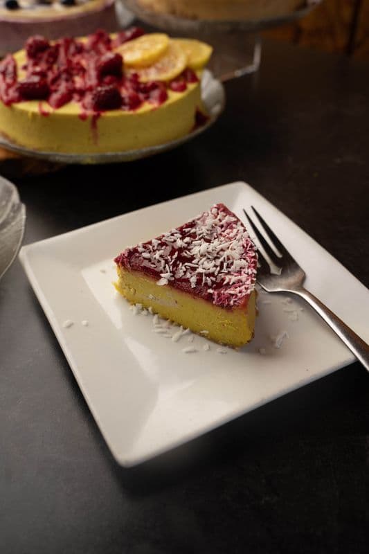 Raw Raspberry Lemon Cheesecake