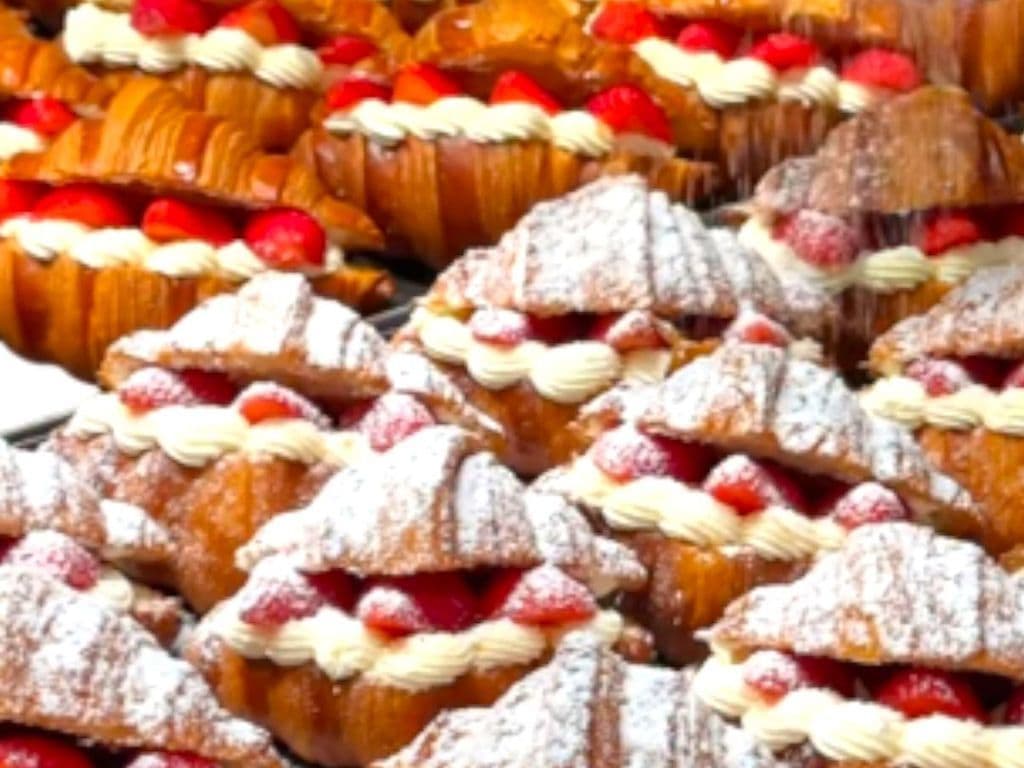 Croissant - Fresh Strawberry Custard