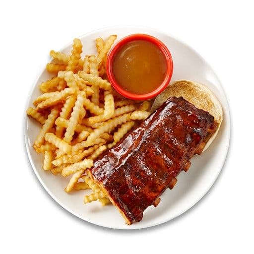 Repas demi-portion de côtes levées / Rib Meal (Half-Rack)