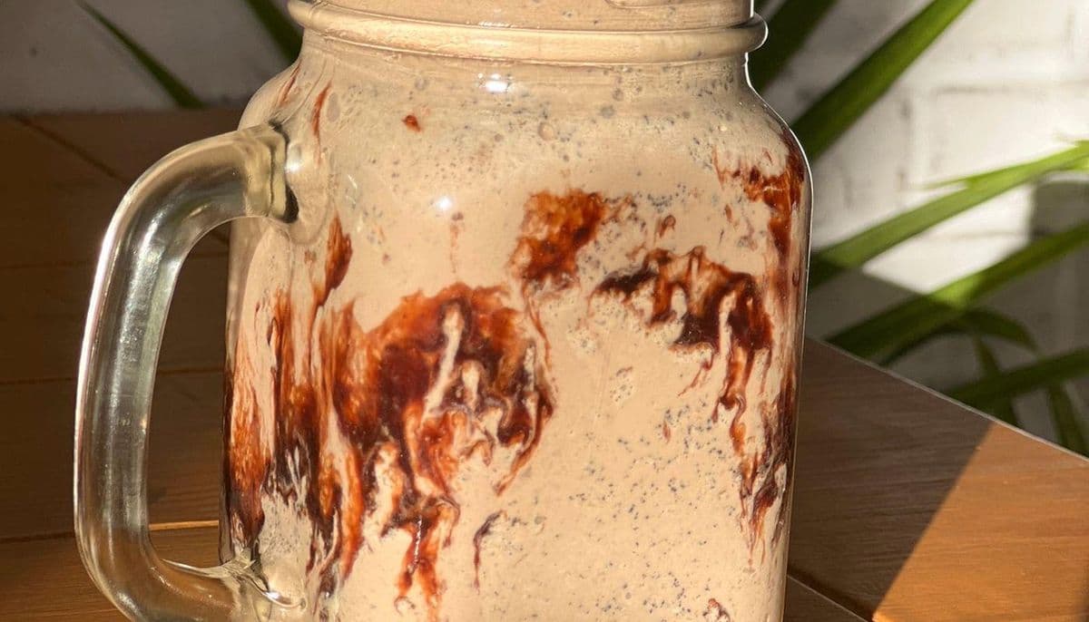 Dark Chocolate Banana Ice Cream Shake (V)