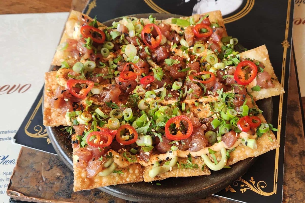 Tuna Poke Nachos