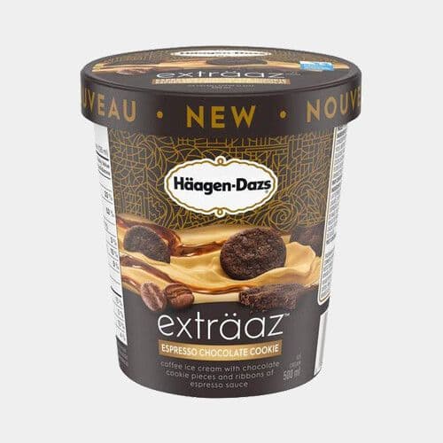 Häagen-Dazs Espresso et biscuit au chocolat (500mL) / Häagen-Dazs Espresso Chocolate Cookie (500mL)