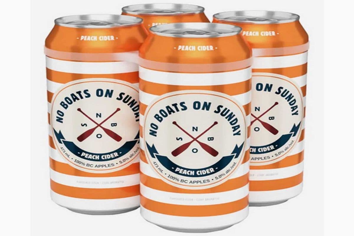 NO BOATS PEACH CIDER (4 x 473ML)