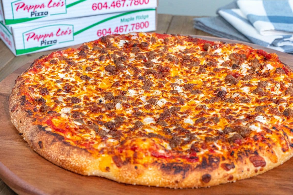 Large Bacon Double Cheeseburger Pizza