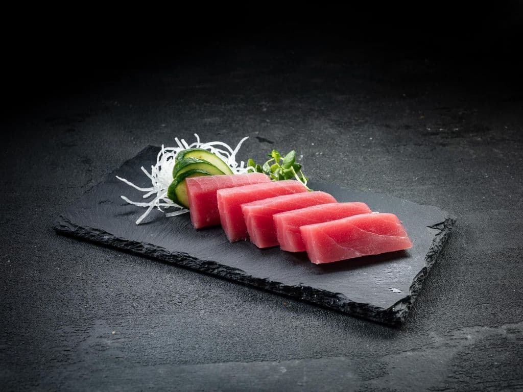 Ahi Tuna Sashimi.