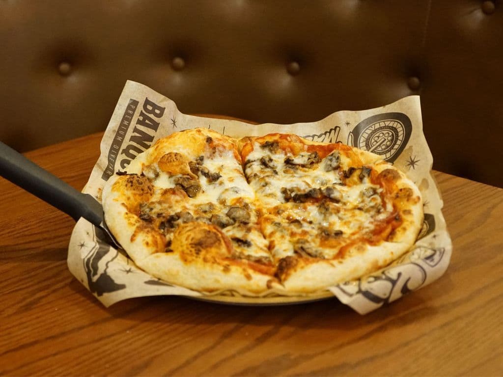 Pepperoni and Mushroom Pizza