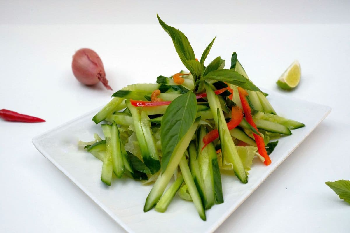 Spicy Cucumber and Tomato Salad