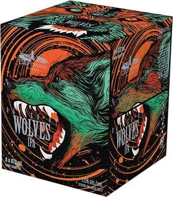 Driftwood Brewing Raised By Wolves IPA, 4 x 473 ml